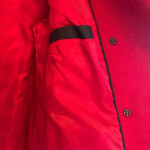 St. John's Bay Red Wool-Blend Peacoat – Size Large - Picture 11 of 13